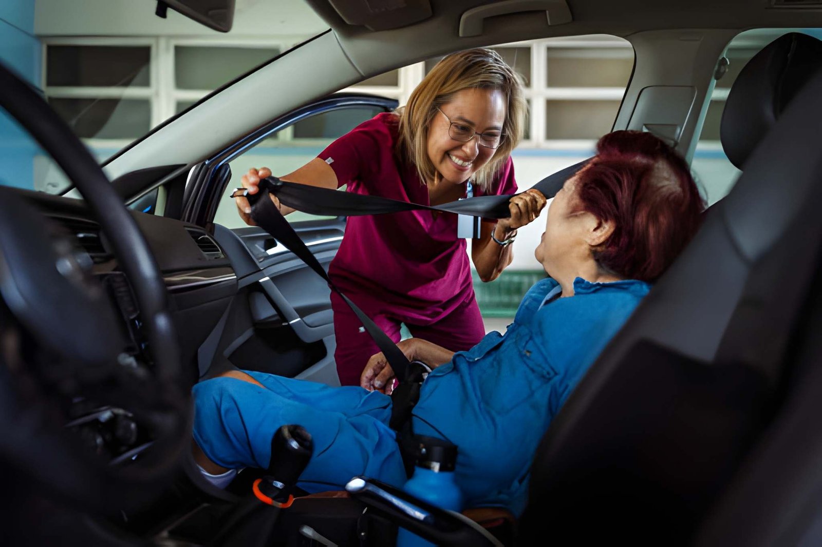Caregiver providing personalized support